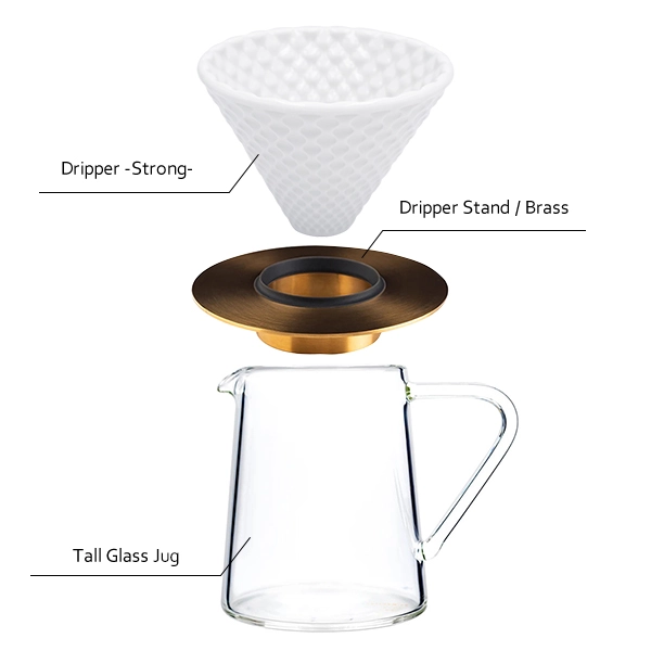 Coffee Dripper＋Dripper Stand ＋Tall Glass Jug 【豆付き】