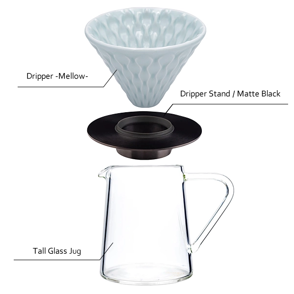 Coffee Dripper＋Dripper Stand ＋Tall Glass Jug 【豆付き】