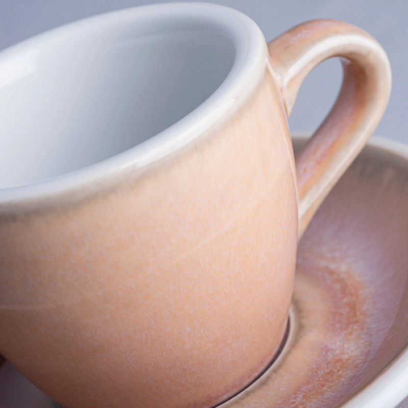 春夏カラー】Egg Cappuccino Cup＆Saucer / 200ml