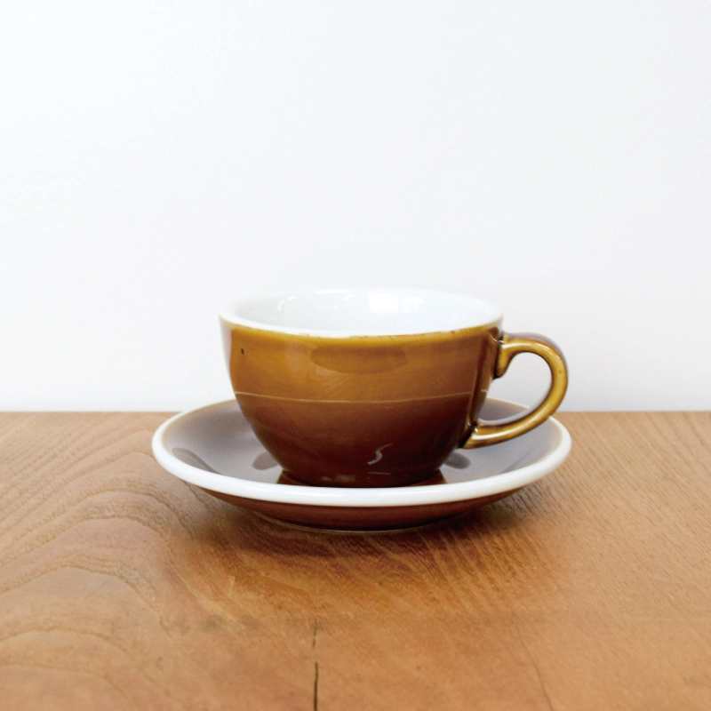 秋カラー】Egg Cappuccino Cup＆Saucer / 200ml