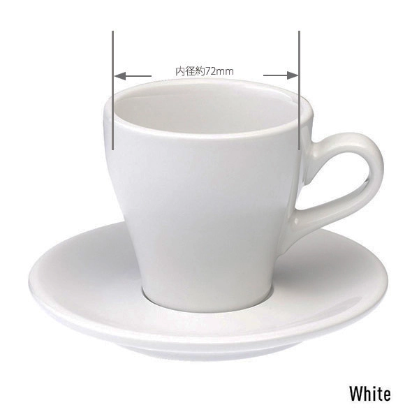Tulip Cappuccino Cup＆Saucer / 180ml
