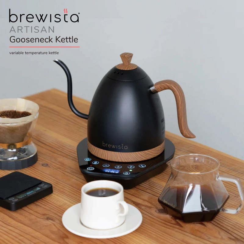 brewista 電気ケトル ブラック Brewista Artisan Gooseneck Kettle 0.6L / Matte Black