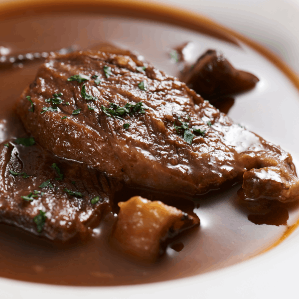 和牛バラ肉のシェリー酒煮込み(2名分)