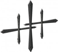 壁飾り 外壁 アイアン風 妻飾り 29型 ブラック 黒 シンボル アルミ鋳物 エクステリア 外壁工事