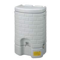 雨水タンク 雨水貯留タンク 雨音くん２００リットル架台付 736mm×498mm×高さ1100mm  1台単位 ポリエチレン製 付属品付 施工工事 縦樋 たてどい 集水 防災グッズ おしゃれ エコ 省