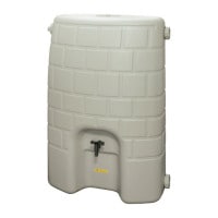 雨水タンク 雨水貯留タンク 雨音くんミニ１５０リットル 架台付 幅781×奥行420×高さ1083mm 1台単位 ポリエチレン製 付属品付 施工工事 縦樋 たてどい 集水 防災グッズ おしゃれ エコ 
