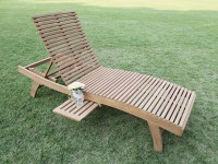 ガーデンチェア リクライニングチェア 木製ガーデン家具ESラウンジ チーク材 リゾートチェアー　ベランダ椅子　完成品