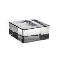 ガラスブロック ガラスレンガ 屋外壁 間仕切壁 ベネチアン ガラスブリック ハーフ クリアー 1個単位 117×120×53mm イタリア 輸入品 リフォーム 新築 DIY アプローチ