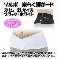 腰痛 骨盤 サポート 健康 安定 薄型 軽量 高齢者 ソルボ楽らく腰ガード スリム 2L 三進興産