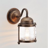玄関照明 玄関 照明 LED 門柱灯 門灯 外灯 屋外 マリンライト BR1710 AN CL LE クリアガラス レトロ ブラケット 照明器具 おしゃれ