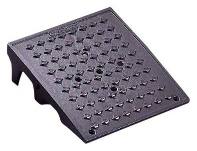 段差スロープ 段差解消 キャスコーナーM級 100mm段差用本体・300×335 