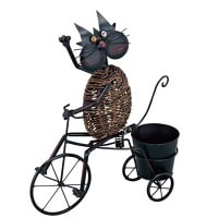 プランタースタンド フラワースタンド オブジェ アイアン アニマルポット 50×60×15cm 植木鉢 ガーデニング