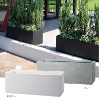 プランター 植木鉢 大型 長方形植木鉢 ファイバープランター ラムダ スリム 100×37×37cm ガーデニング 園芸用品