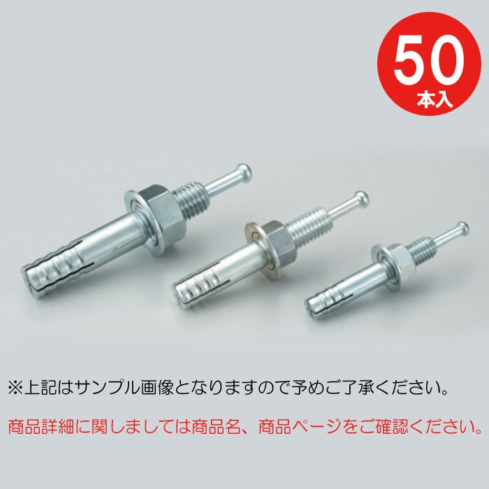 アンカーボルト アンカーセット コンクリート アンカー ルーティーアンカー C-1090 Cタイプ スチール 50本単位 心棒打込み M10 全長90mm