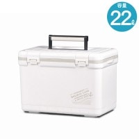 クーラーボックス 大型 保冷 ホリデー ランド クーラー 22L 500ml×18本分 ホワイト 保冷力 発泡材 取手 日本製 クーラーバッグ ショルダーベルト付き