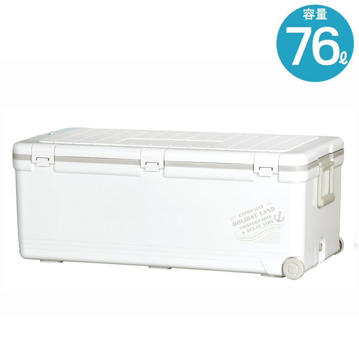 クーラーボックス 大型 保冷 ホリデー ランド クーラー 76L 500ml×68本