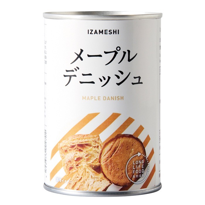 非常食 セット 備蓄 食糧 災害 食料 防災食 メープルデニッシュ パン メープル 缶入り 1缶単位 361kcal 長期保存 ３年保存 IZAMESHI イザメシ 日本国産 地域 自宅 食卓 オフィ