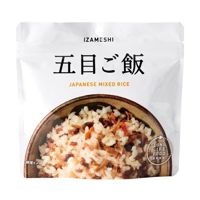 非常食 セット 備蓄 食糧 災害 食料 防災食 五目御飯 1袋単位 100g 373kcal 長期保存 ３年保存 IZAMESHI イザメシ 日本国産 地域 自宅 食卓 オフィス 事業所 事務所 地域