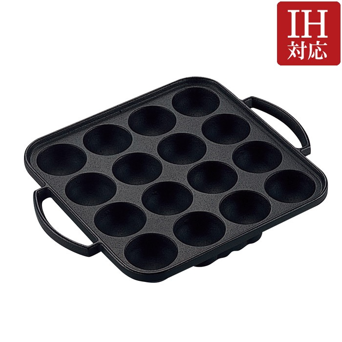 たこ焼き プレート アヒージョ エスカルゴ グリルプレート 鉄鋳物 国産