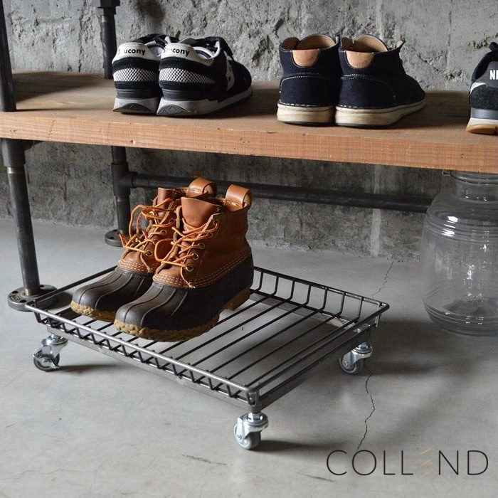 平台車 キャスター付 ストッパー付き ワイヤー トロリー COLLEND