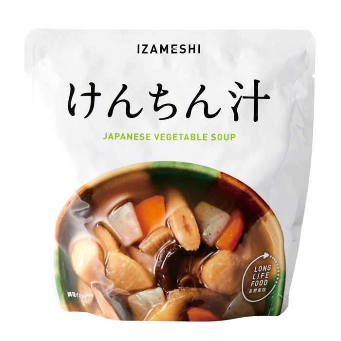 非常食 セット 備蓄 食糧 災害 食料 防災食 けんちん汁 1袋単位 310g 94kcal 長期保存 ３年保存 IZAMESHI イザメシ 日本国産 地域 自宅 食卓 オフィス 事業所 事務所 地域