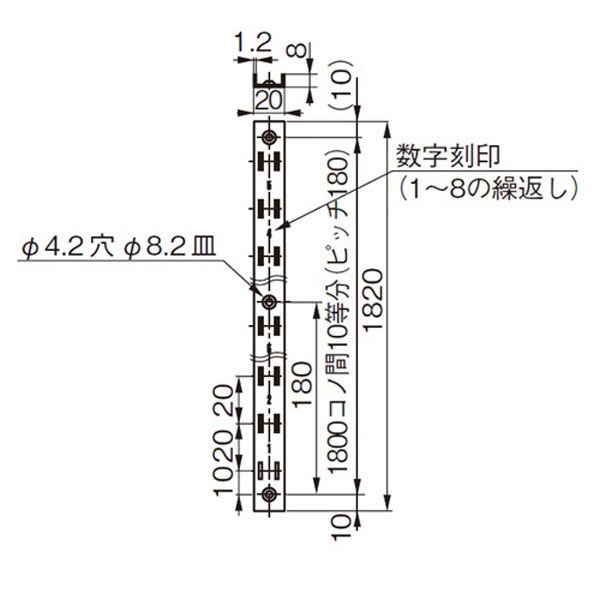 ê�� ��� �졼�� ê�����졼�� ê������� ���ƥ�쥹 ������ SPHL-1820 20mm��1820mm 4�ܥ��å� �������� �������� ê��� ��� ��ê