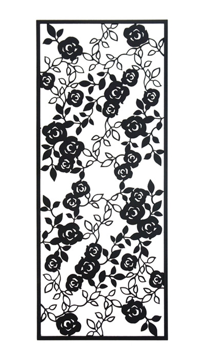 アイアン製のウォールパネル・壁装飾（バラ・薔薇） 国産☆アイアン製