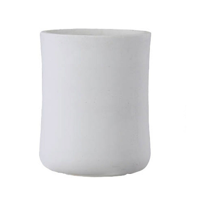 プランター 大型 植木鉢 円形 ファイバークレイ 鉢 おしゃれ バスク ラウンド ホワイト 幅510×高さ500 穴あり ガーデニング 園芸用品 庭 オーナメント : ファイバークレイ プランター大型 [直径50×高さ70cm
