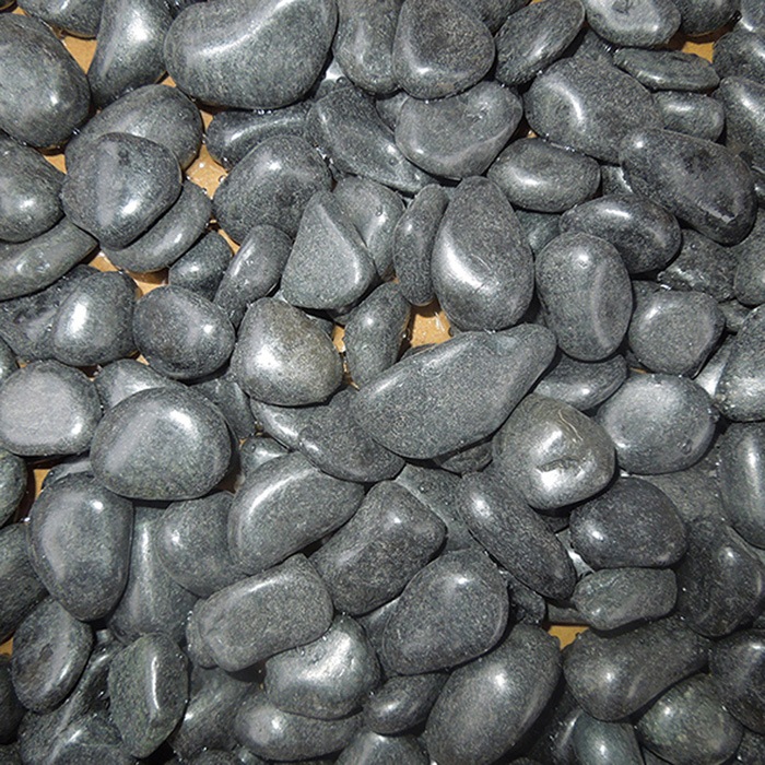 砂利 特選化粧砂利 庭 駐車場 中国 凝灰岩 玉石 黒光石 15ミリ kg 袋