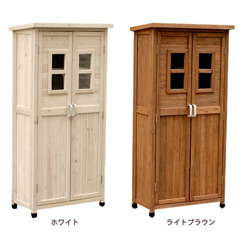 ジ042】食器棚 茶