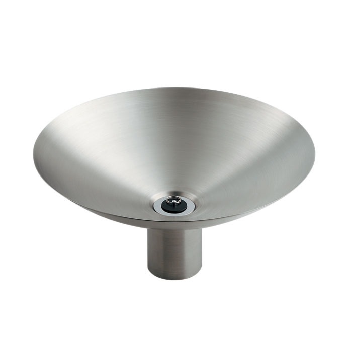 立水栓 パン ガーデンパン ステンレス水鉢 直径400ミリ 深型 手洗い鉢