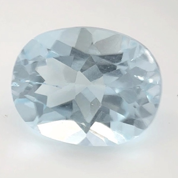 【ルース販売】スイスブルートパーズ 8ｍｍ×10ｍｍ オーバル カボション ルース販売