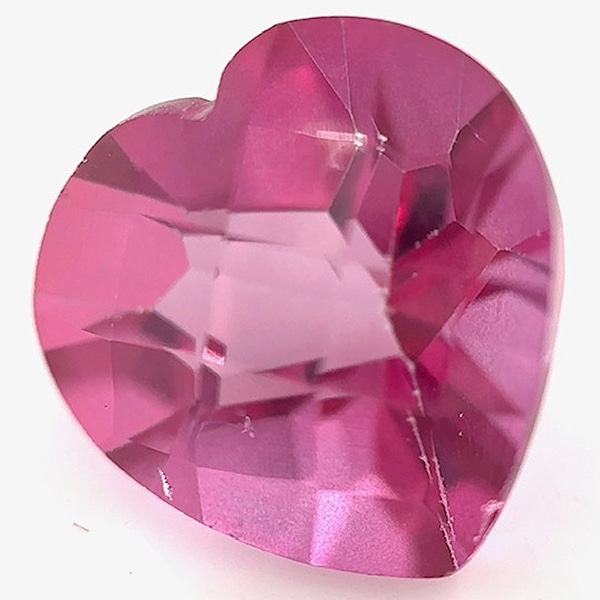 【ルース販売】ピンクトパーズ 10ｍｍ×10ｍｍ ハートシェイプ カット ルース販売
