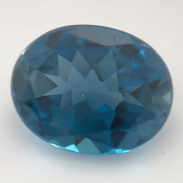 【ルース販売】ロンドンブルートパーズ 8ｍｍ×10ｍｍ オーバル カボションカット ルース販売