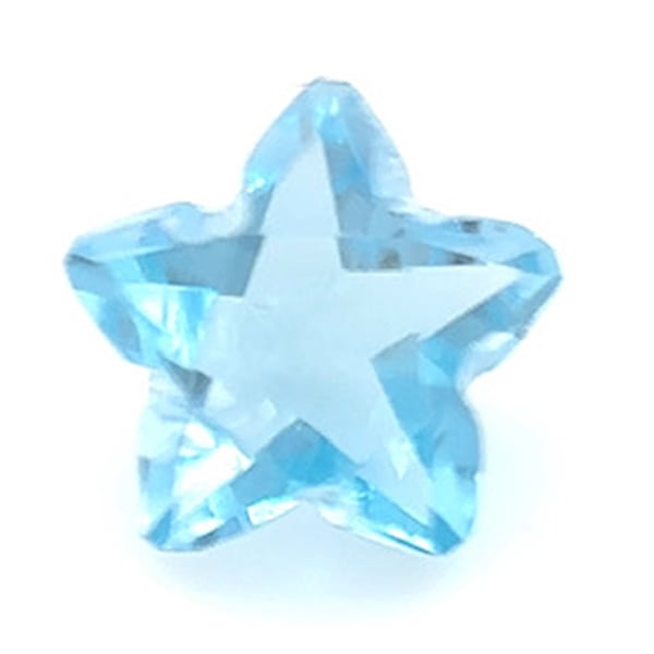 【ルース販売】スイスブルートパーズ 6ｍｍ スターカット ルース販売