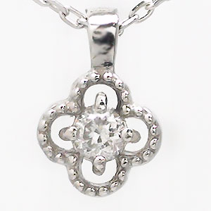 ネックレス プラチナ900 ダイヤモンド 0.03ct ペンダント チェーン レディース ジュエリー アクセサリー プレゼント ギフト 人気