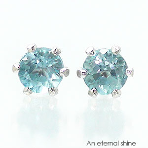 ピアス 一粒 ブルートパーズ 3mm 11月誕生石 k18 18金 スタッド セカンド レディース ジュエリー ポイント消化 アクセサリー アクセ
