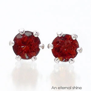 ピアス 一粒 ガーネット 3mm 1月誕生石 k18 18金 スタッド セカンド レディース ジュエリー ポイント消化 アクセサリー アクセ 人気