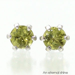 ピアス 一粒 ペリドット 3mm 8月誕生石 k18 18金 スタッド セカンド レディース ジュエリー アクセサリー プレゼント ギフト 人気