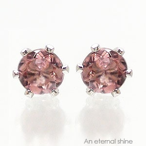 ピアス 一粒 ピンクトルマリン 3mm 10月誕生石 k18 18金 スタッド セカンド レディース ジュエリー アクセサリー プレゼント ギフト
