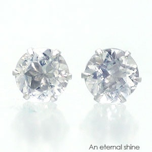 ピアス 一粒 ブルームーンストーン 6月誕生石 4mm k18 18金 スタッド セカンド レディース ジュエリー アクセサリー プレゼント ギフト