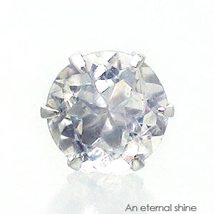 ピアス 一粒 片耳 4mm ブルームーンストーン 6月誕生石 スタッド セカンド レディース ジュエリー ポイント消化 アクセサリー アクセ 人気