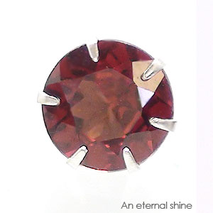 ピアス 一粒 片耳 ガーネット 4mm 1月誕生石 スタッド セカンド レディース ジュエリー ポイント消化 アクセサリー アクセ 人気 おすすめ