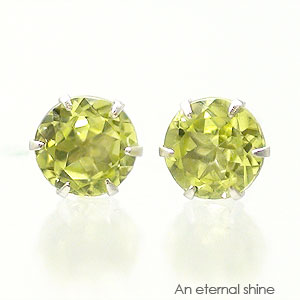 ピアス 一粒 ペリドット 4mm 8月誕生石 k18 18金 スタッド セカンド レディース ジュエリー アクセサリー プレゼント ギフト 人気