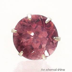 ピアス 一粒 片耳 ピンクトルマリン 4mm 10月誕生石 スタッド セカンド レディース ジュエリー アクセサリー プレゼント ギフト 人気