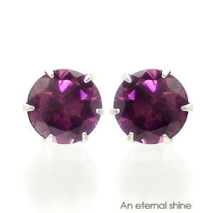 ピアス 一粒 ロードライトガーネット 4mm 1月誕生石 k18 18金 スタッド セカンド レディース ジュエリー アクセサリー プレゼント