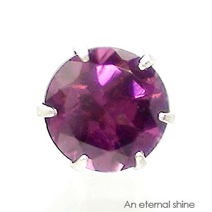 ピアス 一粒 片耳 ロードライトガーネット 4mm 1月誕生石 スタッド セカンド レディース ジュエリー ポイント消化 アクセ アクセサリー 人気