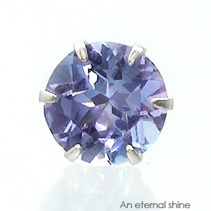 ピアス 一粒 片耳 4mm タンザナイト 12月誕生石 スタッド セカンド レディース ジュエリー ポイント消化 アクセ アクセサリー 人気