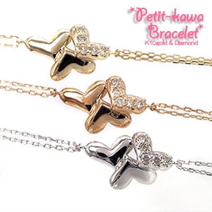 ブレスレット ダイヤモンド 10金 イエロー ピンク ホワイトゴールド ハート レディース ジュエリー アクセサリー プレゼント ギフト 人気