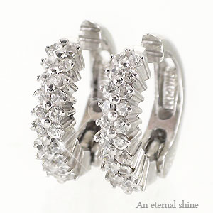 イヤリング ダイヤモンド 0.4ct 18金 イエロー ピンク ホワイトゴールド 中折れ式 レディース ジュエリー アクセサリー プレゼント ギフト